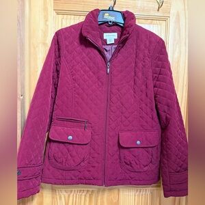 St. John's Bay Deep Burgundy color Quilted Puffer Jacket size S